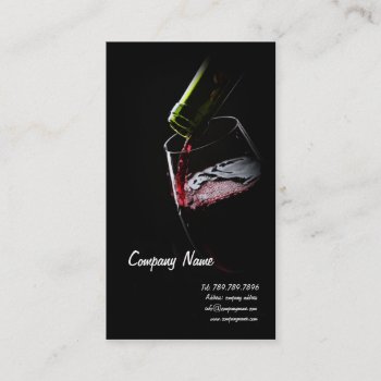 Winemaker Taster Winery Sommelier Red Grape Business Card by paplavskyte at Zazzle