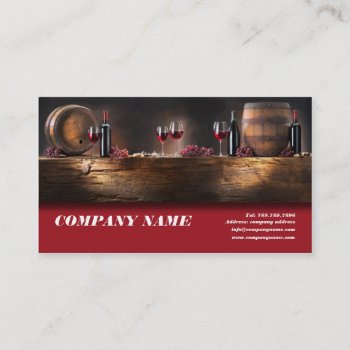 Winemaker Winery Taster Business Card Sommelier by paplavskyte at Zazzle