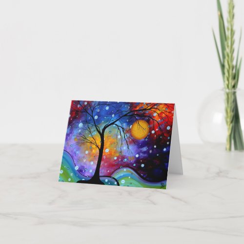 Winer Sparkle Circle of Life MADART Painting Card