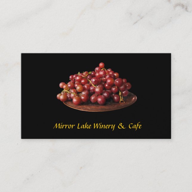 Winery and Cafe Business Card (Front)
