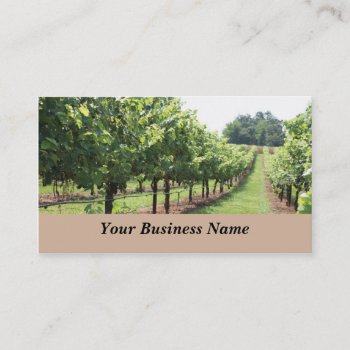 Winery And Vineyard Business Card by clcbizcards at Zazzle