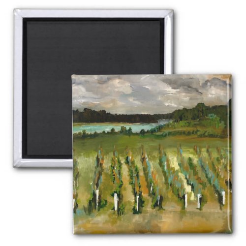 Winery at Wolf Creek Ohio painting  Magnet