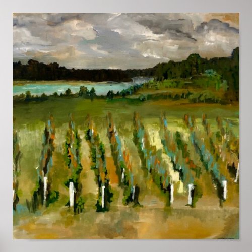 Winery at Wolf Creek Ohio painting  Poster