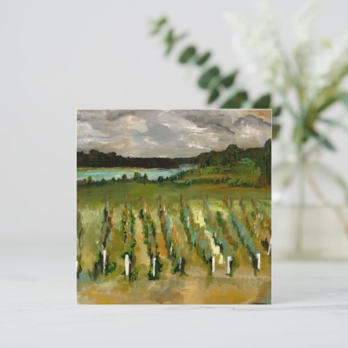 Winery at Wolf Creek painting  Thank You Card