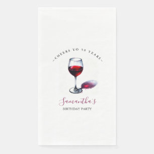 Winery Birthday Party Theme Paper Napkins