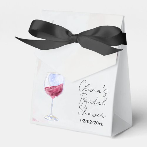 Winery bridal shower  favor boxes