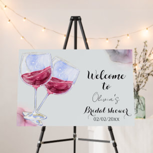 Winery bridal shower  foam board