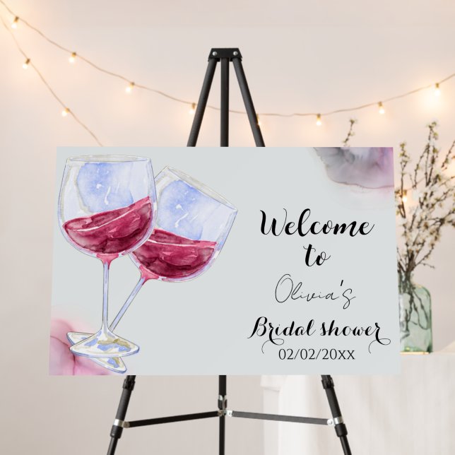 Winery bridal shower  foam board (In Situ (Stand))