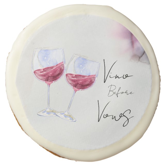 Winery bridal shower  sugar cookie (Front)