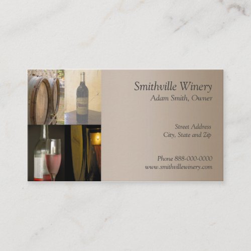 Winery Business Card