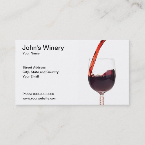 Winery Business Card