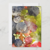 Winery or Vineyard Watercolor Wine Tasting Party Invitation (Back)