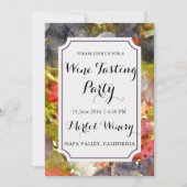 Winery or Vineyard Watercolor Wine Tasting Party Invitation (Front)