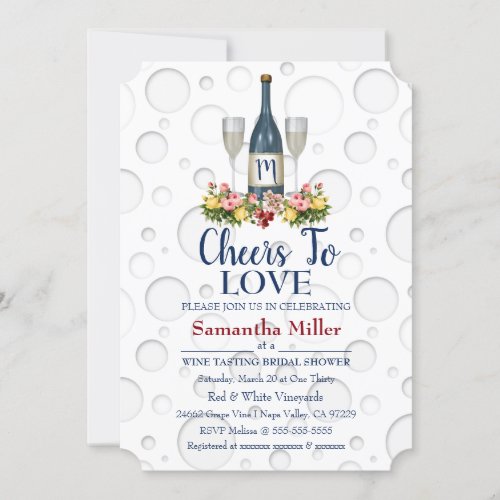 Winery Or Wine Bridal Shower Invitation