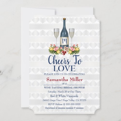 Winery Or Wine Bridal Shower Invitation