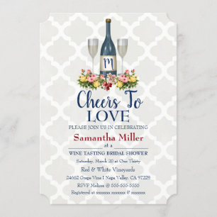 Winery Or Wine Bridal Shower Invitation