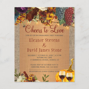 Winery rustic floral BUGET engagement party