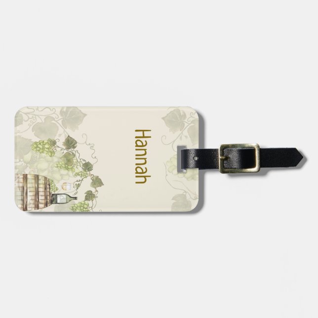 Winery Theme - Vineyard-Inspired  Luggage Tag (Front Horizontal)