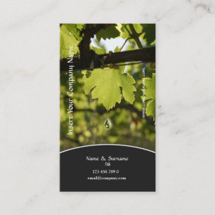Winery vineyard grape business profile business card