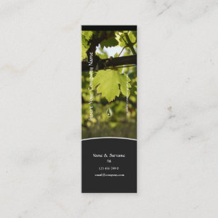 Winery vineyard grape business profile skinny mini business card