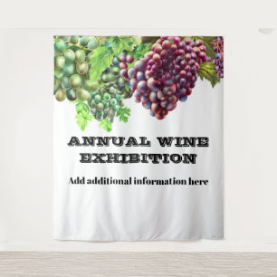 Winery vineyard grape exhibition wine show tapestry