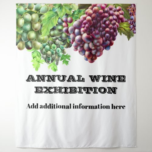Winery vineyard grape exhibition wine show tapestry