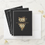 Winery Wine Business Gold Grapes Pocket Folder