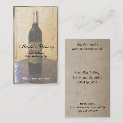Winery Business Card