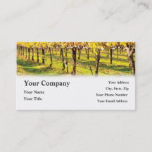 Winery Wine Restaurant Vineyard Business Cards