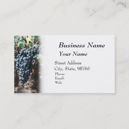 Winery, Wine, Vineyard Business Card