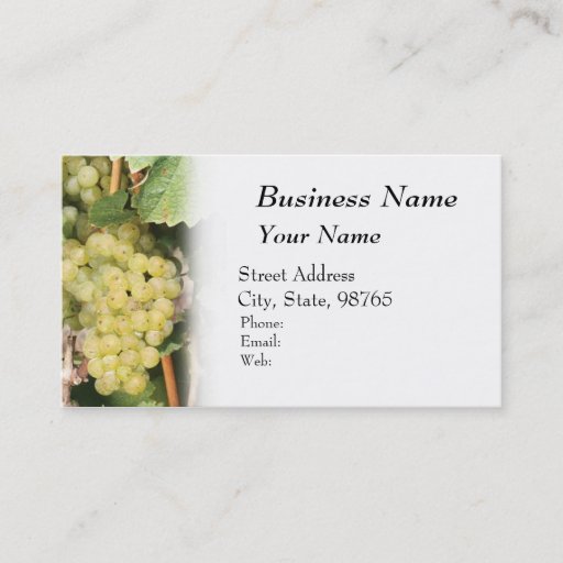 Customizable Winery, Wine, Vineyard Business Card