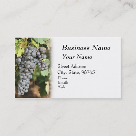 Winery, Wine, Vineyard Business Card