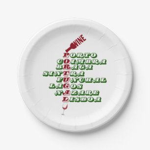 Wines of Portugal Portuguese Wine Paper Plates