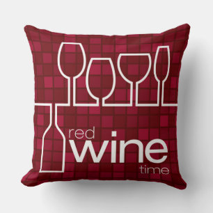 WineTime Throw Pillow