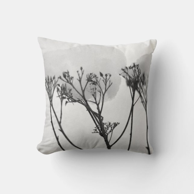 Winetr Plants  Snow Throw Cushion (Front)