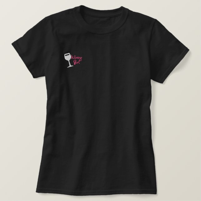 Winey Girl Embroidered Shirt (Design Front)