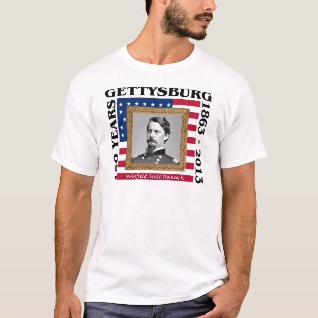 Winfield Scott Hancock - 150th Gettysburg T-Shirt (Front)