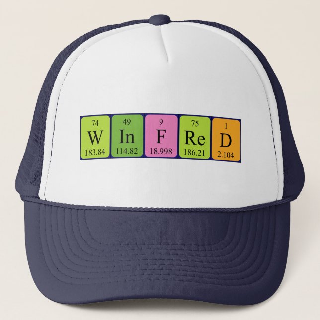 Winfred periodic table name hat (Front)