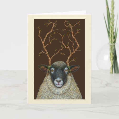 Winfred the sheep card