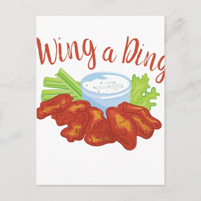 Wing A Ding Postcard (Front)