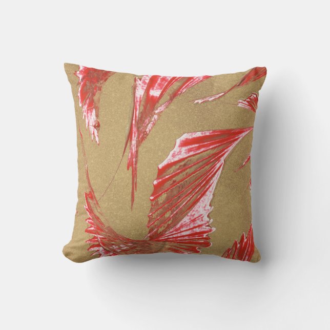 Wing Abstract Throw Pillow (Front)