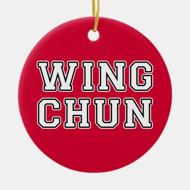 Wing Chun Ceramic Ornament (Front)
