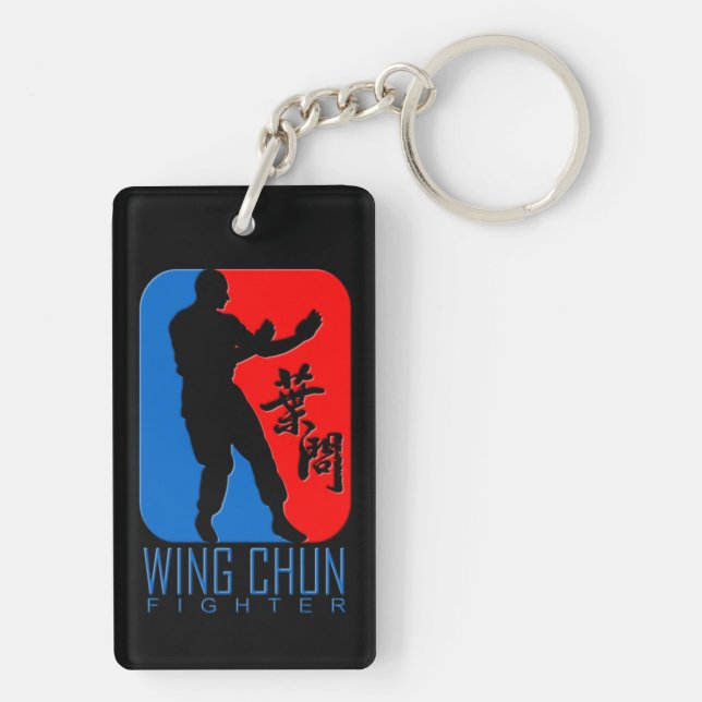 Wing Chun Fighter - Ip Man Linage Keychain (Back)
