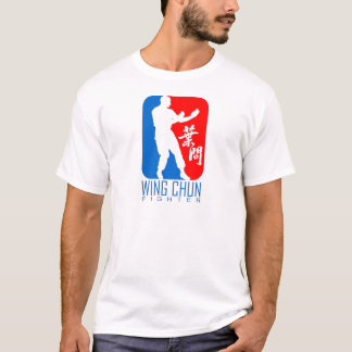 Wing Chun Fighter (redblue) Ip Man Linage T-Shirt
