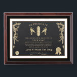 Wing Chun Kung Fu Certificate Award Plaque<br><div class="desc">The Wing Chun Kung Fu Certificate Award Plaque is fully customizable and can be used for martial arts as certificate of completion,  or for any other purposes. Designed by Norman.R.</div>