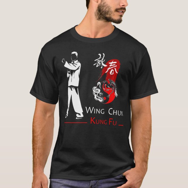 Wing Chun Kung Fu Dragon Spirit T-Shirt (Front)