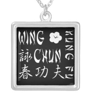 Wing Chun Kung Fu Necklace - Square