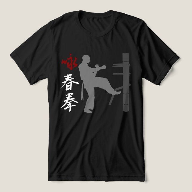 Wing Chun Kung Fu Tri-Blend Shirt (Design Front)