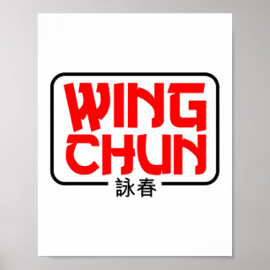 Wing Chun Martial Arts Kung Fu Poster