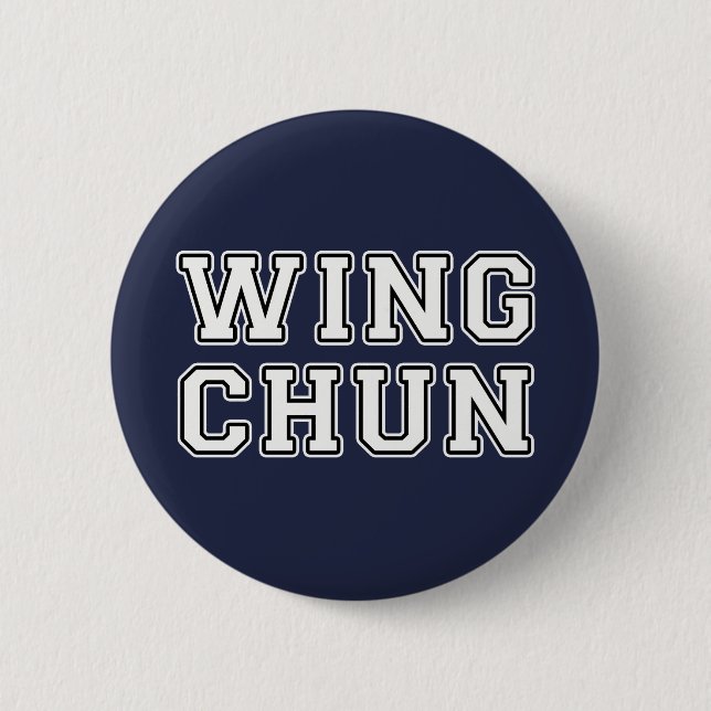 Wing Chun Pinback Button (Front)
